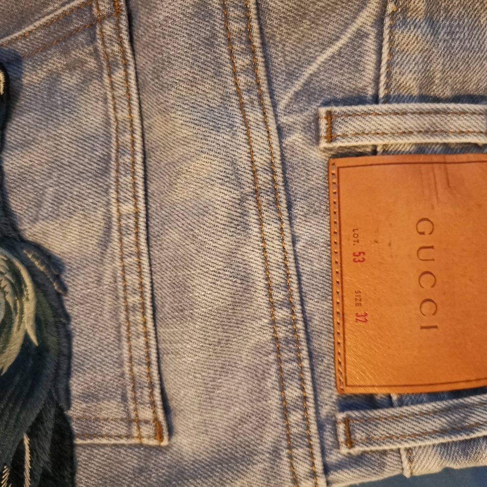 Gucci wolf jeans